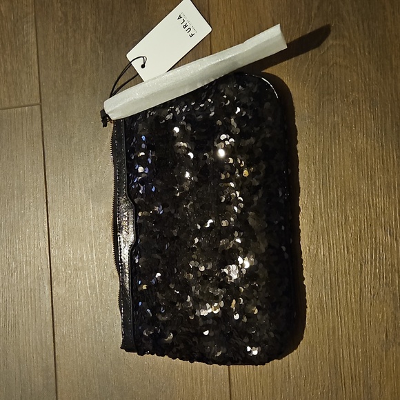 Furla Sparkling Black Sequin Wristlet - Picture 7 of 15